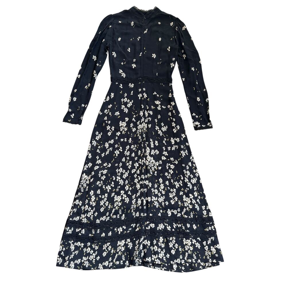 Reformation Natalia Lace Trim Midi Dress - Picture 4 of 12